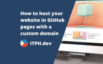 How to host your website in GitHub pages with a custom domain